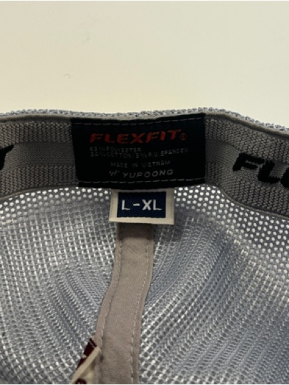 Travis Mathew Gray Cap with Maroon Twin Stripes - Picture 2 of 3